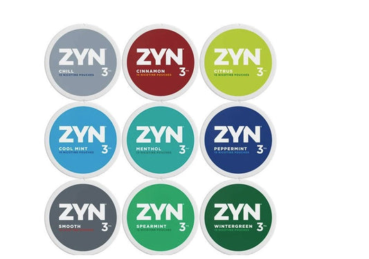 Zyn Nicotine Pouches - 3MG (5 Cans)
